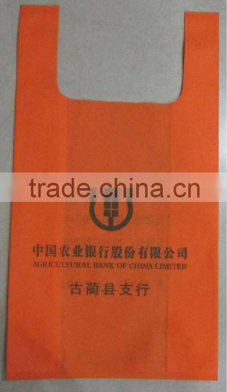 Standard size T-shirt shape non woven bag