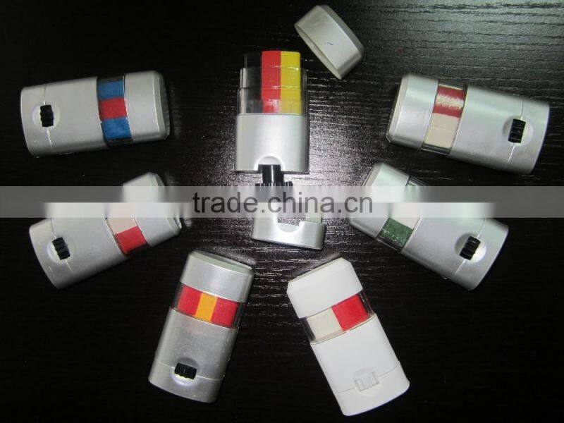 6 colors football fans face paint with brush