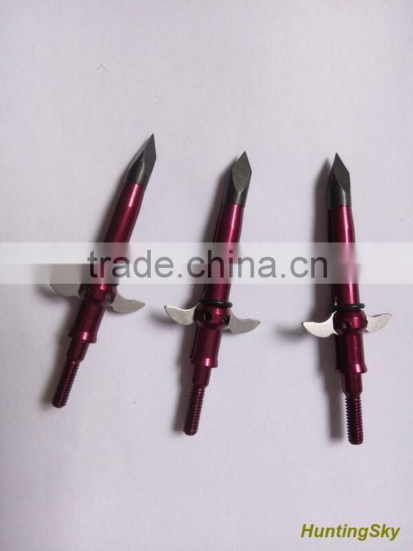 2Blades 100Grain Hunting Arrowhead And Broadheads For Compound Bow And Arrow Hunting