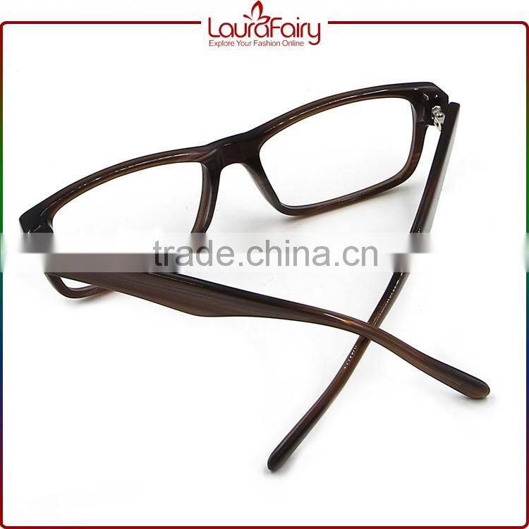 Laura Fairy Hot Selling Fashion Model Brown Acetate Optical Frames In Wholesale