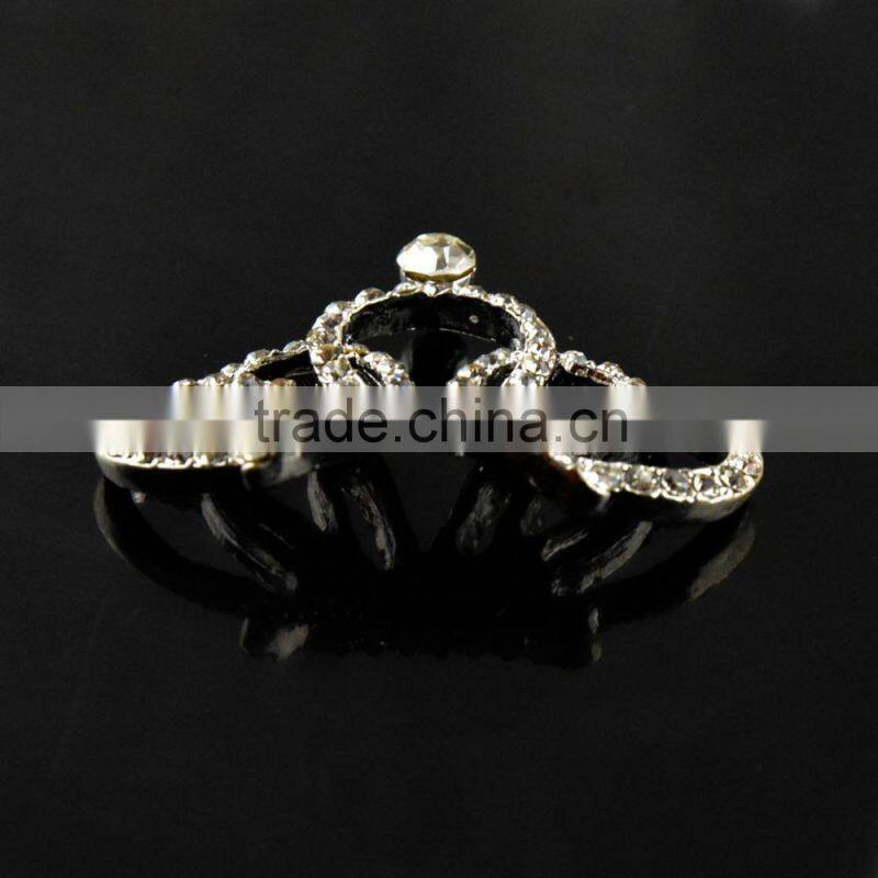 30x40MM in Stock tWholesales Colorful Silver Plated Alloy Pearl Crystal Rhinestone Button For Jewelry Garment Accessory