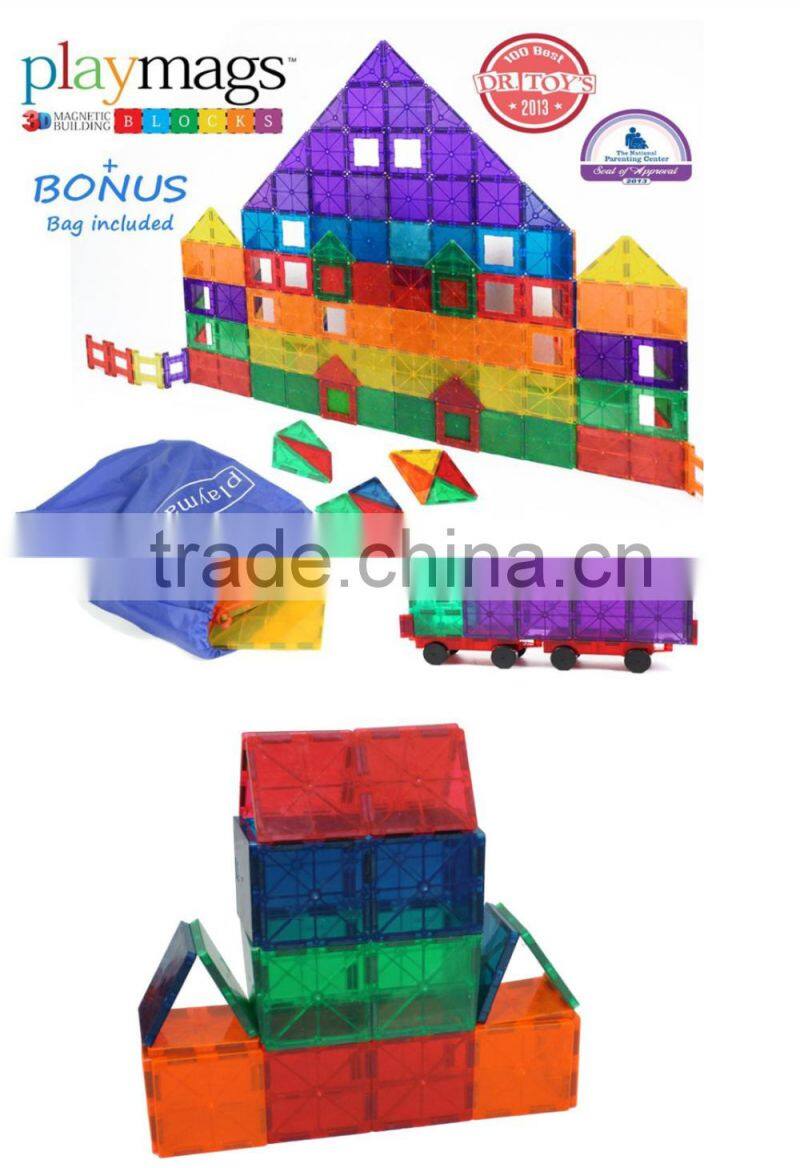 120pcs Intelligent Magnetic connecting blocks plastic magnetic building blocks toys