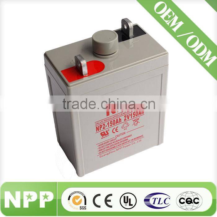 2v150ah SLA Replacement lead acid Battery for sunlight