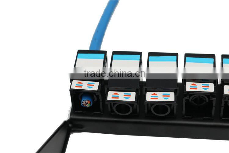 Cat6 Utp Elite Patch Panel 24 Port With Back Bar