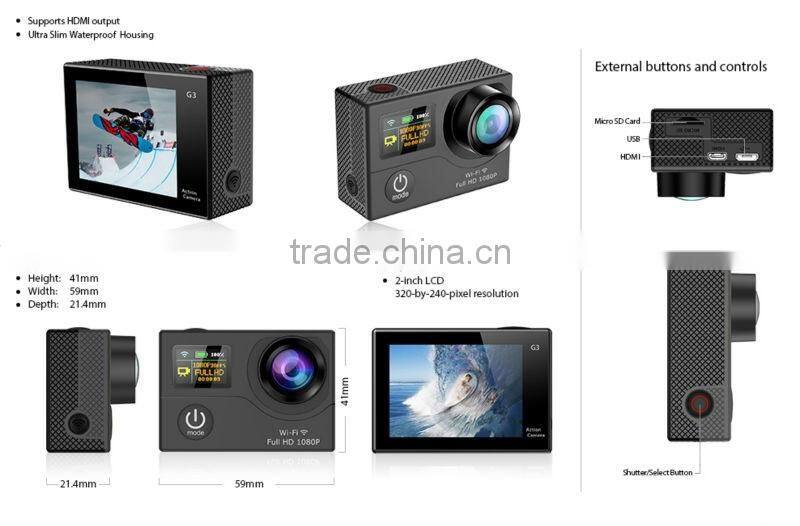 New Products! WiFi Waterproof Dual Screen 1080P 30fps/720P 60fps HD Mini DV--DV-26