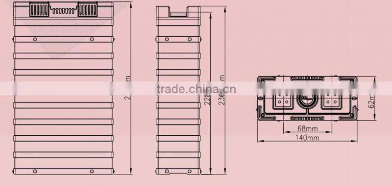 48V/100Ah LiFePO4 battery for Telecommunication UPS & Solar power GBS-LFP100Ah-B