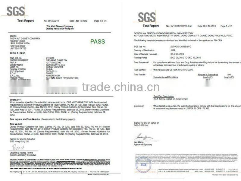 Full-color Printed Pencil Cases/Tin Boxes, food-grade tinplate, CMYK printing for children