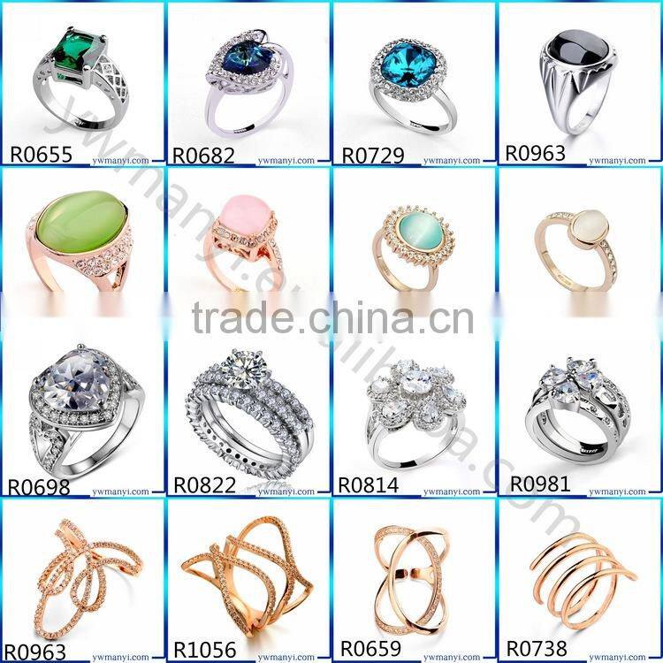 2016 New design DIY charm beautiful and high quality jewelry orange gemstone ring for men R0143