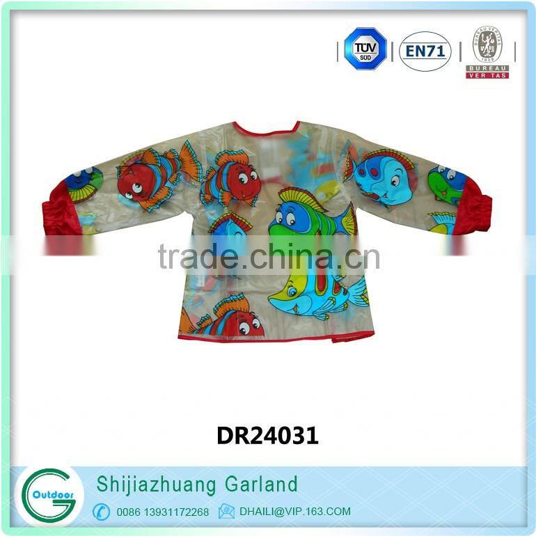 china supplier art and crafts foreign kids games kids painting smock apron