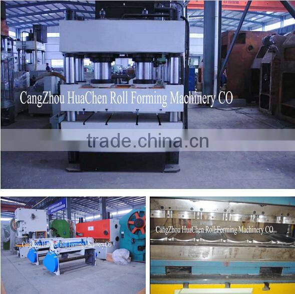 Color stone coated steel roof tile making machine