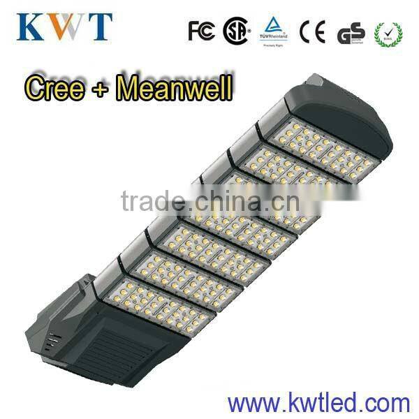 led street light lens with cree chip+MW driver 3 years guarranty road lamp