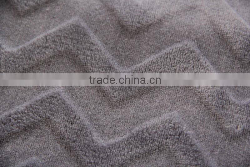 2015 New micro fiber fleece blanket/super soft flannel blanket with cutting pattern