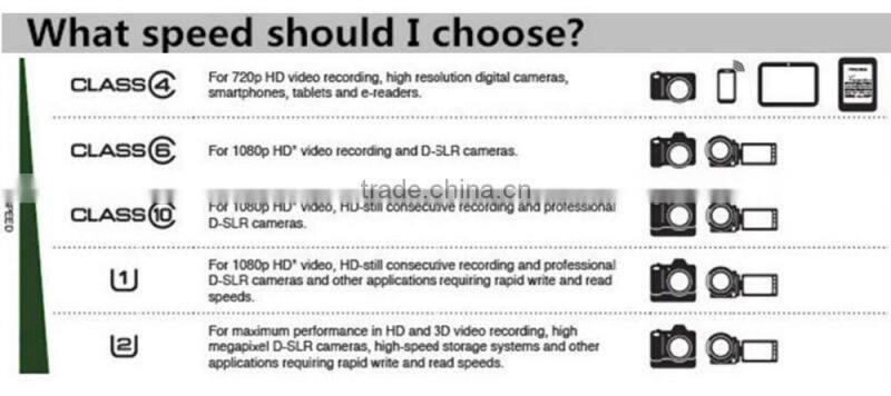 camera/car gps sd cards with Blister package by paypal OEM Brand LOGO sd flash card big size type 16GB Class6