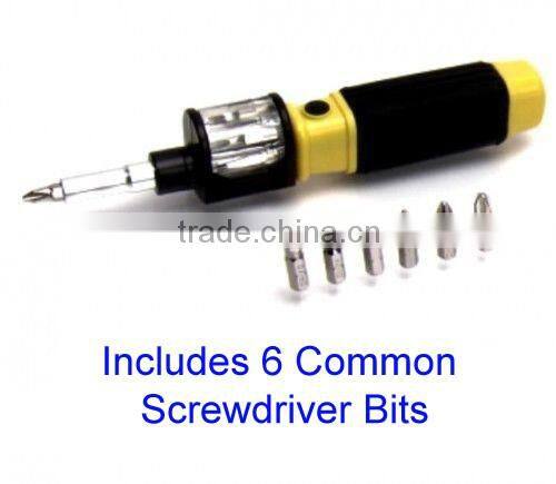 6 In 1 Screwdriver with 6 Bits