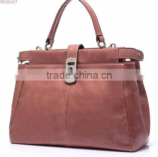 2016 plain matt leather european style ladies fashion handbags hand bags