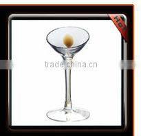 Mouthblown red color Long gold Stem set of 3 Glass Candle Holder for wedding