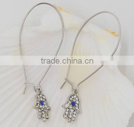 >> 2016 New turkish hamsa fatima hand earrings/