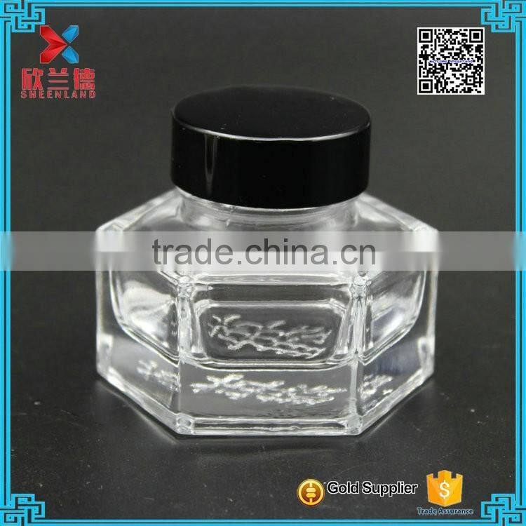 Best Quality 50ml glass ink screw clear bottle