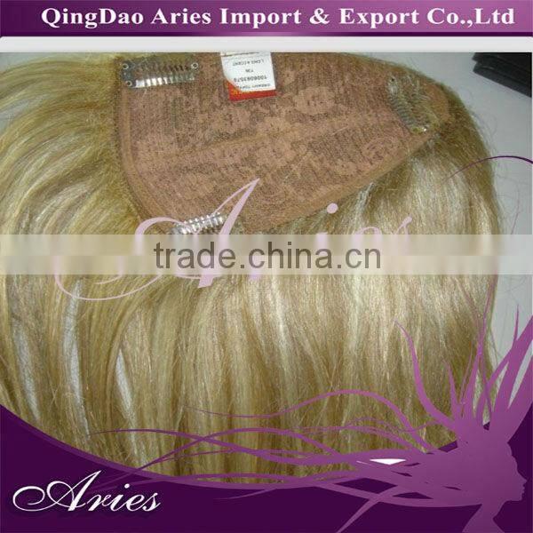 Uk Market Clip in False Bangs Neat Fringe Hair Extensions Human Synthetic Style
