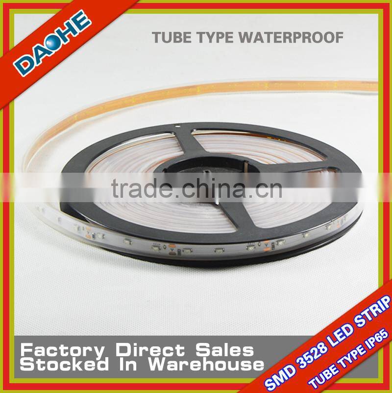 12V SMD 3528 LED Flexible Light Red Tube Type Waterproof IP65 60LED/meter 5 Meter 300LED CE RoHs 4.8W/Meter 5 Meter/Roll New