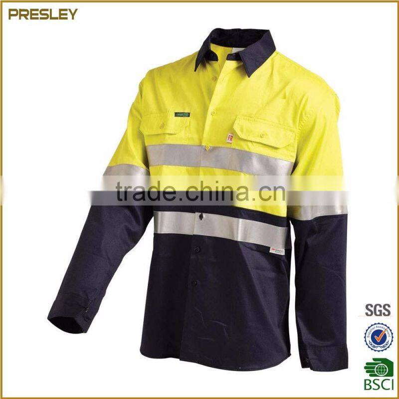 High quality men's safty reflective workwear coverall fireproof workwear