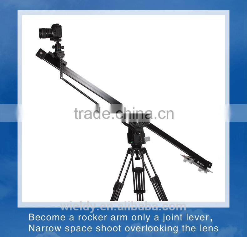 Wieldy video camera jib crane slider