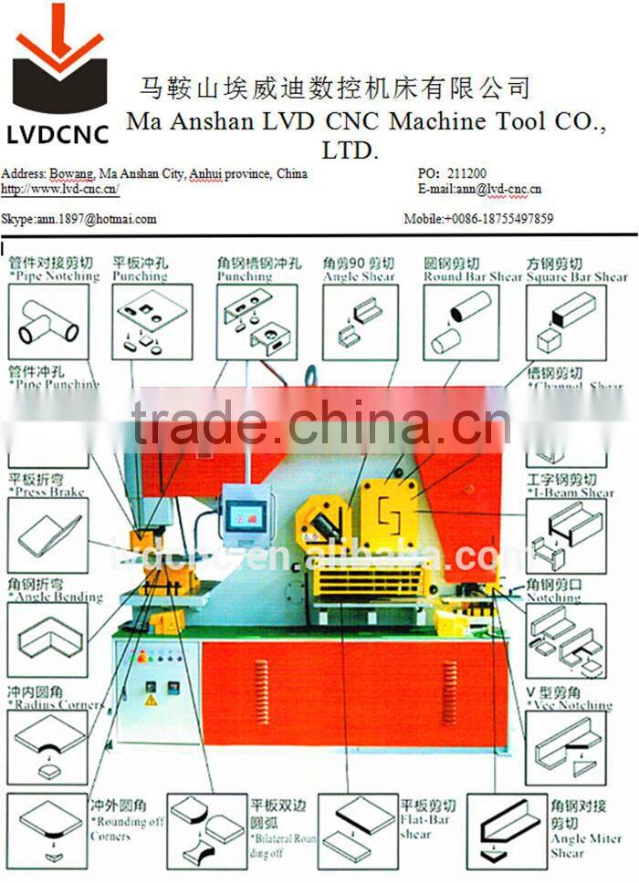 Angel bending iron worker hydraulic