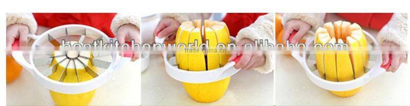TPR Skidproof Handle Watermelon Cutter Cantaloupe Cutter