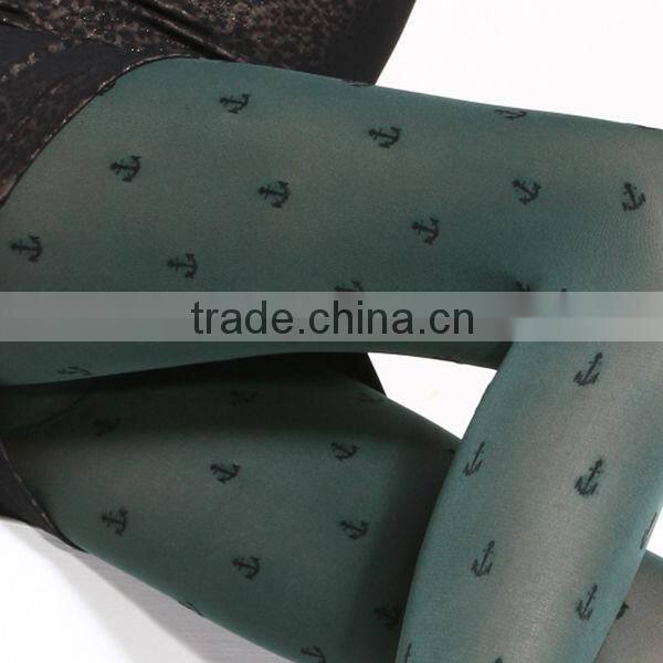 2623 newest style jacquard weave hosiery ladies colorful pantyhose