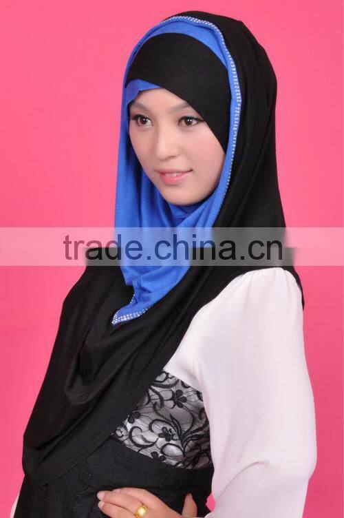 H226 popular muslim jersey hijab,big size long hijab