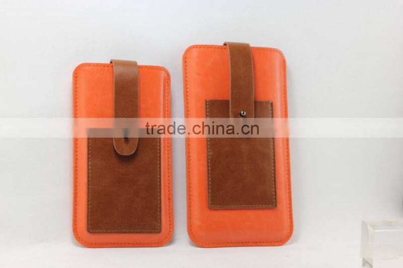 PU leather material,phone pouch bag case compatible different phone brand