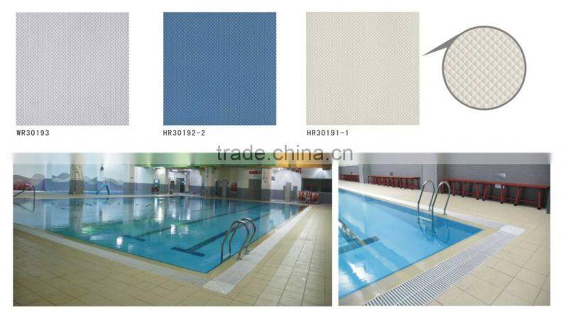 foshan manufacturer light blue color swim pool tiles size