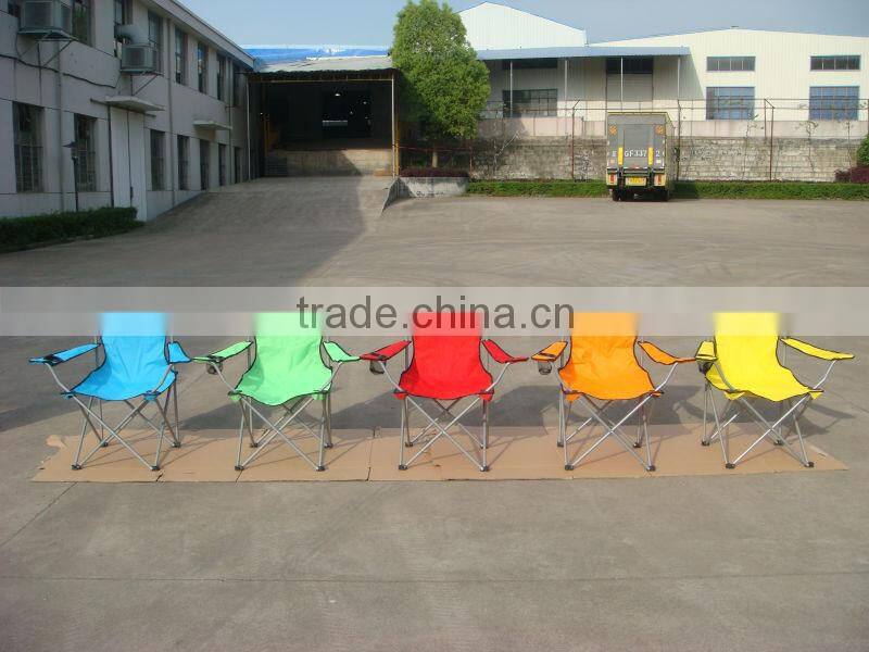 Handy Carry Ployester Outdoor Folding Chair With Drink Holder