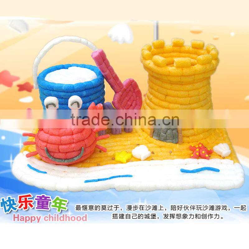 500PCS DIY Magic cornstarch block play set,new toys, play corn, 2016 new hot toys, move brain toys