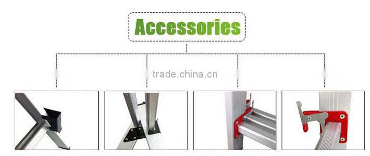 Aluminum combination step extension ladder with 2x10
