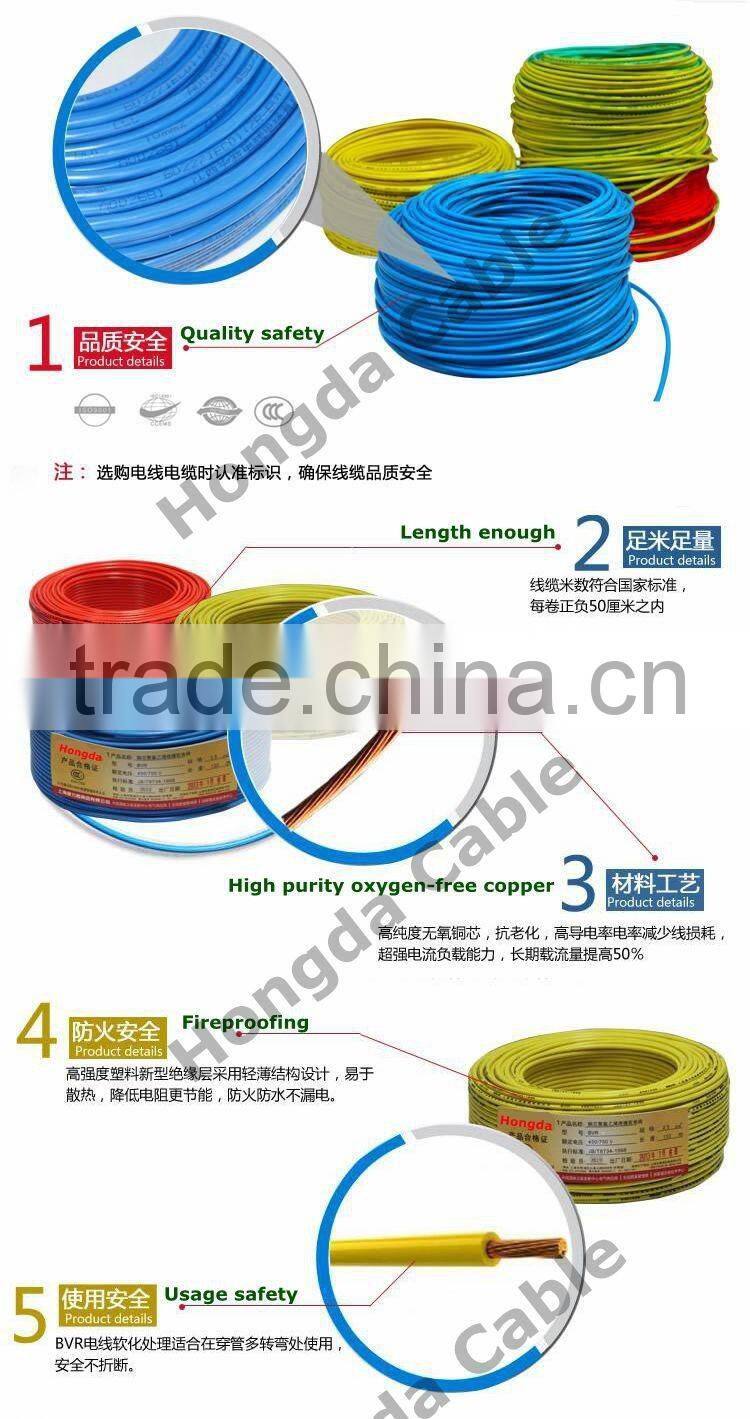 0.6/1KV multi-core pvc shield electric wire cable braided cables electric wire