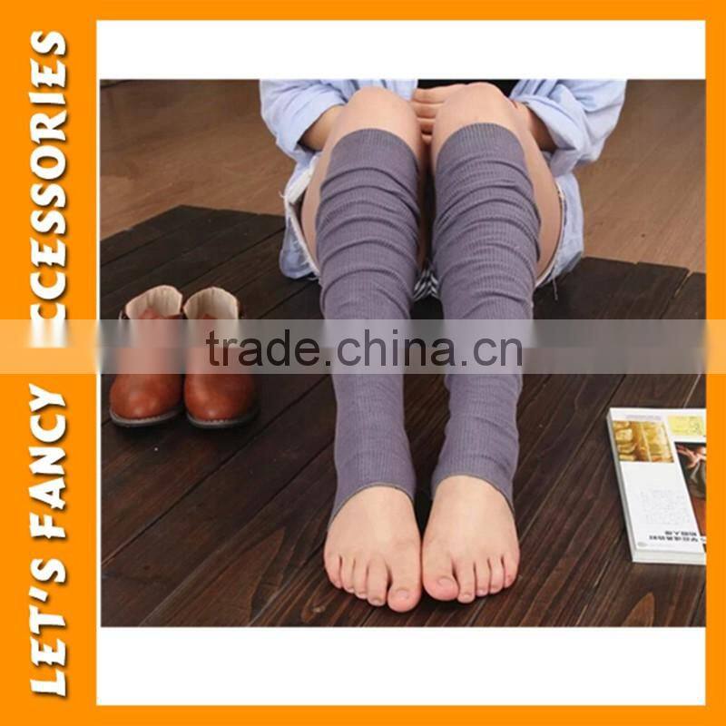 Japanese women winter candy color high knee leg warmer students long silk stockings PGLW-0021