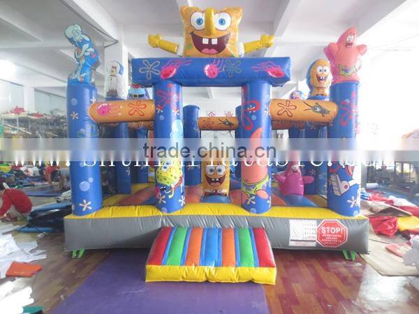 inflatable spongebob jumping bouncer, inflatable spongebob bouncer