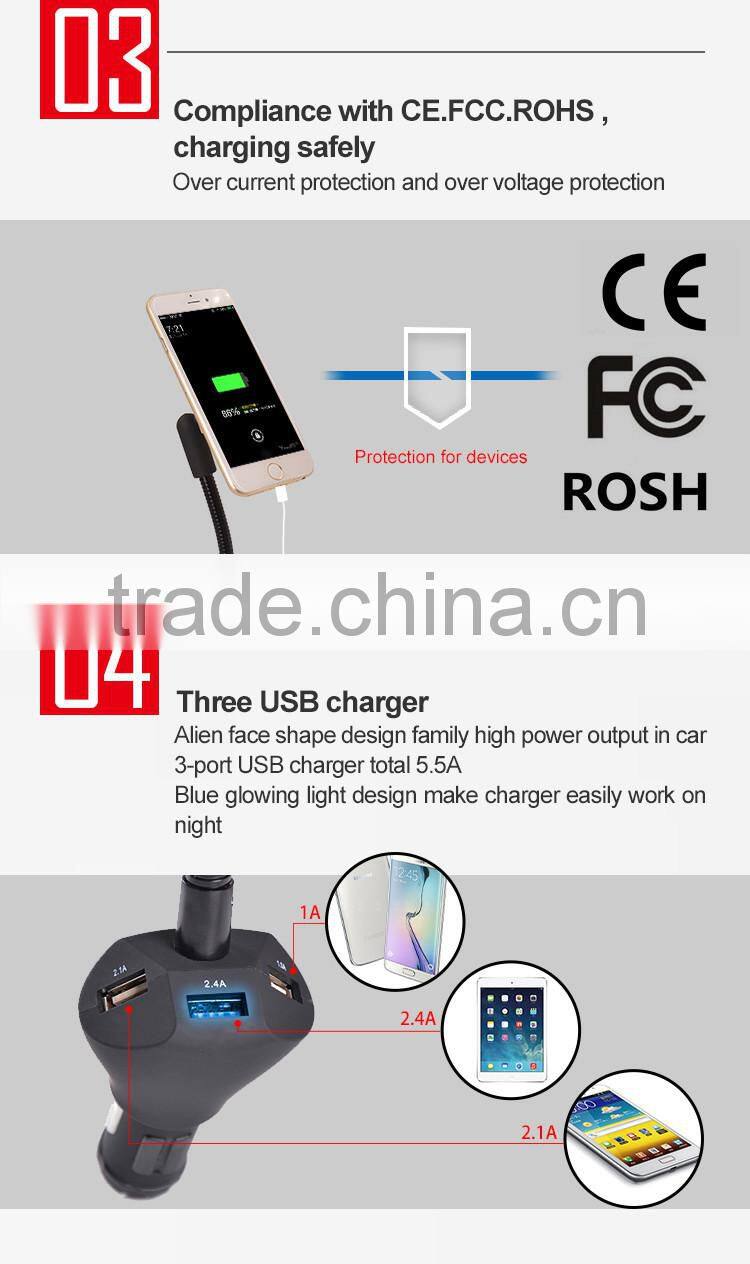 Customzied Logo Printing 5V 5.5A Car Charger