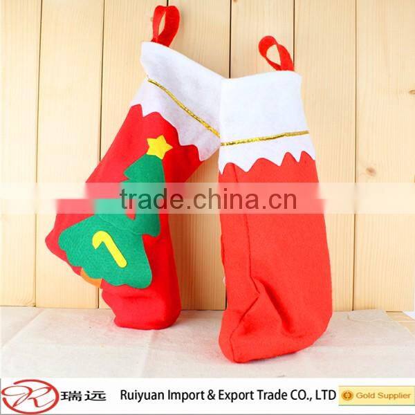 2016 Alibaba China Factory hot sale high quality felt christmas socks