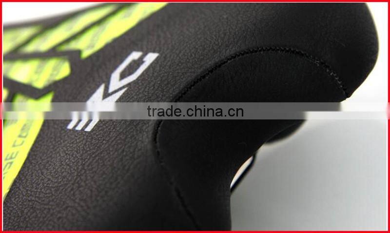 Black Comfortable Leather Gel MTB Bike Seat Cool Bicycle Saddle