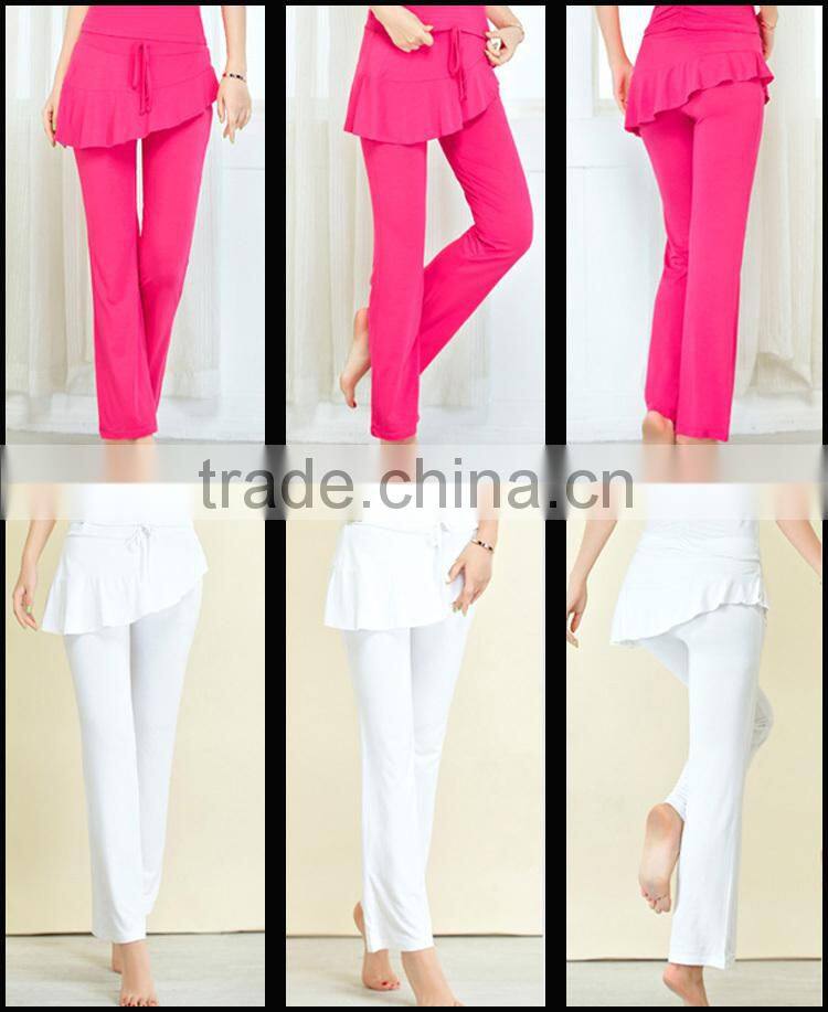 2015 fashion new design 100% cotton sexy yoga wear for women/custom yoga pants/girls wearing yoga pants