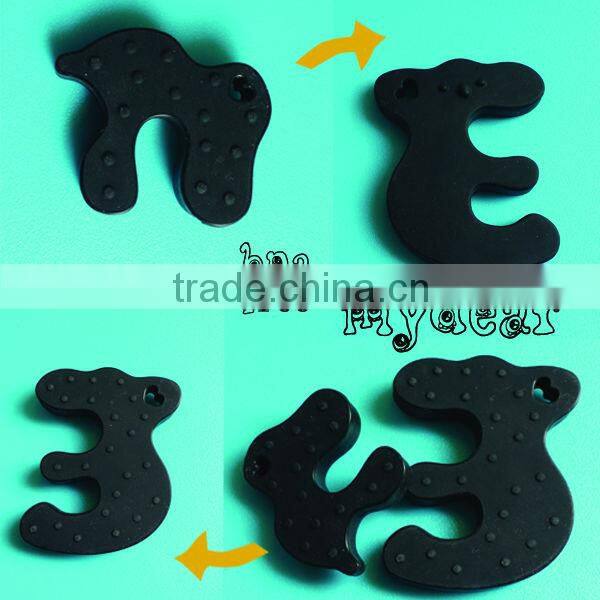 silicone teething beads for jewelry and silicone baby teether