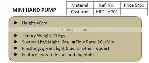 Manual Hand Pump/Cast Iron Water Pump/Deep Well Hand Pump