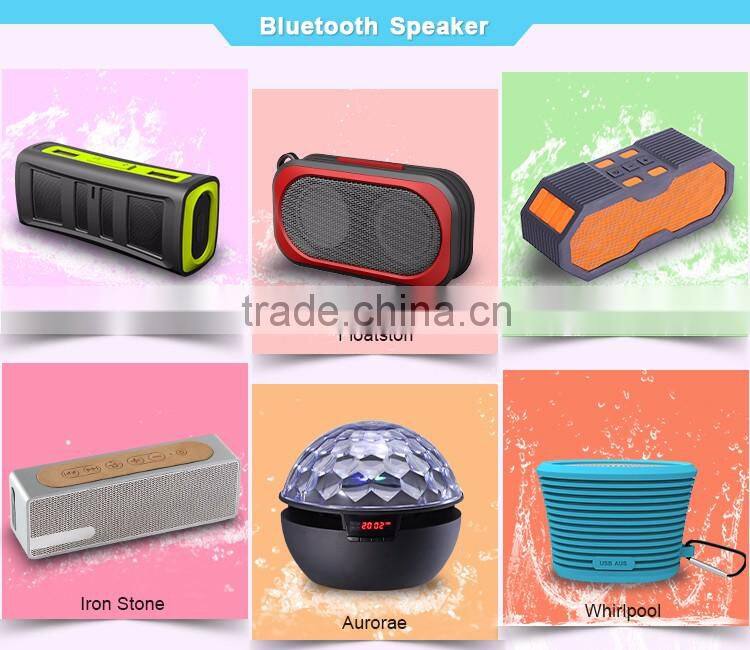 Mini digital bluetooth speaker with 3 colors led light