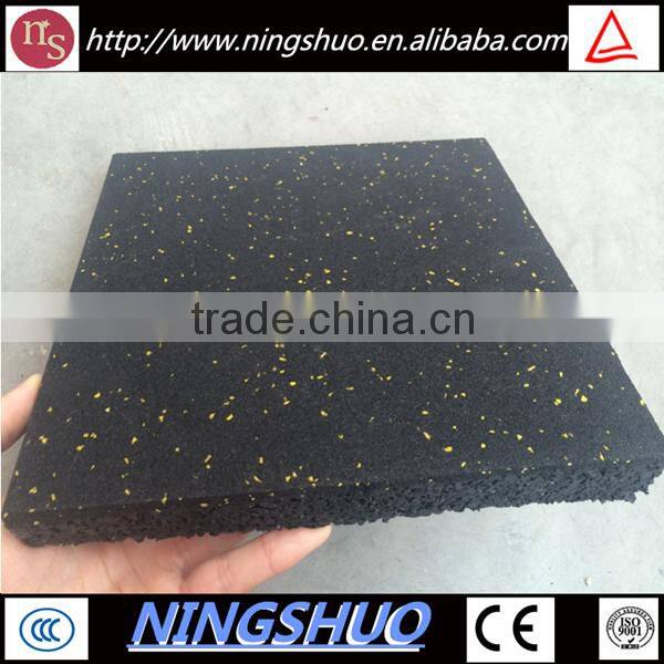 Trade Assurance gym center rubber mat floor, gym noise reduction rubber flooring