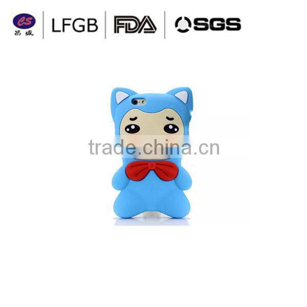 Fashion cartoon 3d silicone tpu phone case silicone mobile phone case/custom silicone phone case