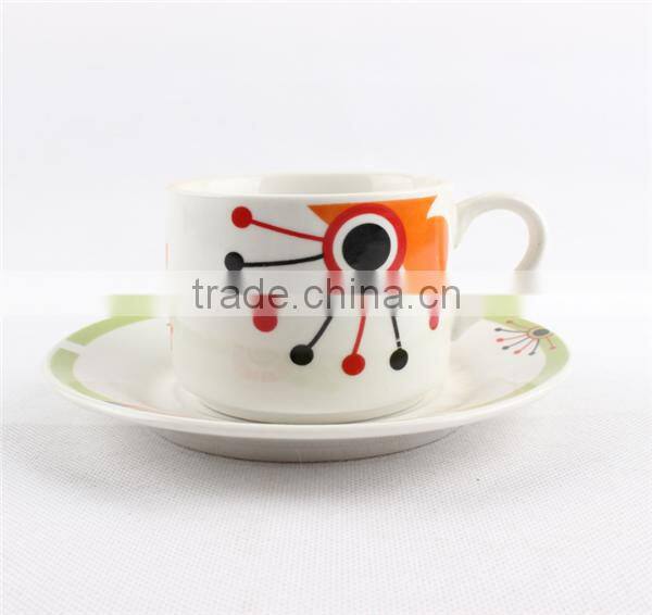 Factory wholesale bone china cup and saucer flower pot cup and saucer