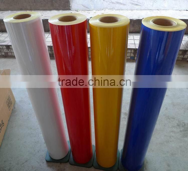 black and yellow waterproof PVC Reflective Stickers for Traffic Roads with Arrow designs