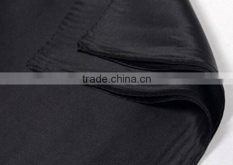 black color polyester satin scarf
